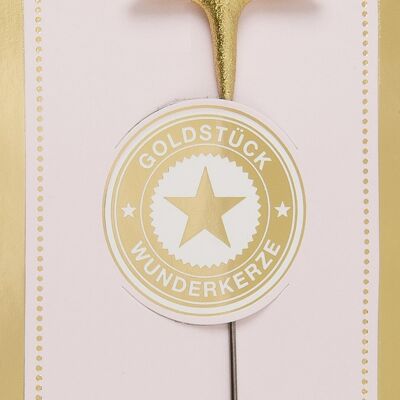 I gold gold piece pink Wondercandle® classic