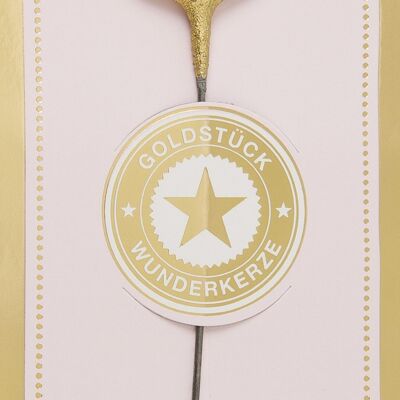 U gold gold piece pink Wondercandle® classic