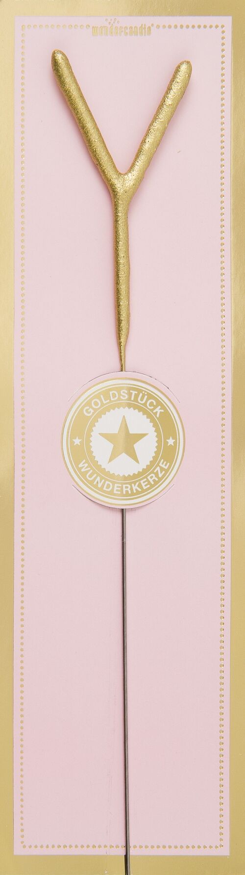 Y gold Goldstück pink Wondercandle® classic