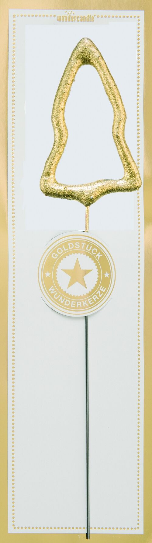 Baum gold Goldstück weiß Wondercandle® classic