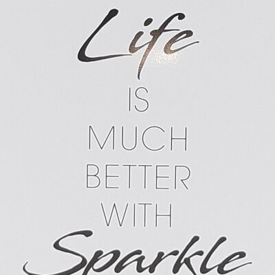 0 gold GIANT Life is much better with sparkle 498 Wondercandle®