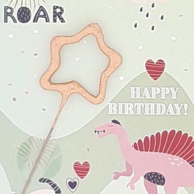 Roar Dino Happy Birthday 446 Mini Wondercard