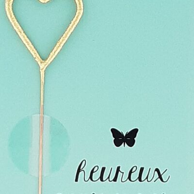 heureux anniversaire pastell bleu clair Mini Wondercard