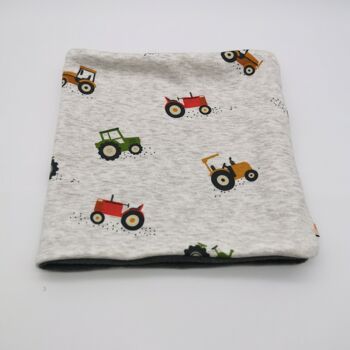 Snood bébé motif Tracteur 12-36 mois 1