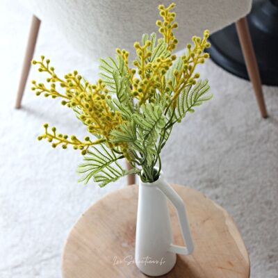 Bouquet di mimose gialle artificiali