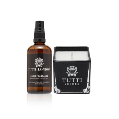 Patchouli Vetiver Candle & Room Spray Set