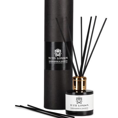 The Black Collection - Sandalwood & Oakmoss Reed Diffuser
