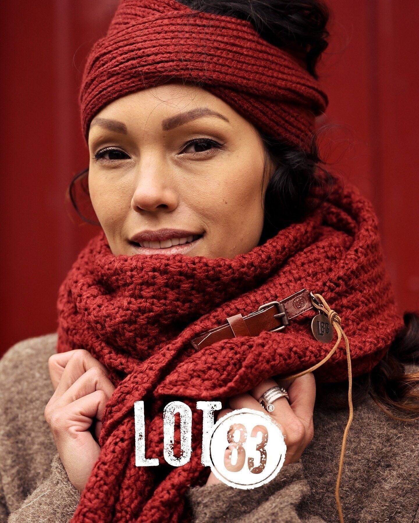 Sciarpa Lotto Bordeaux