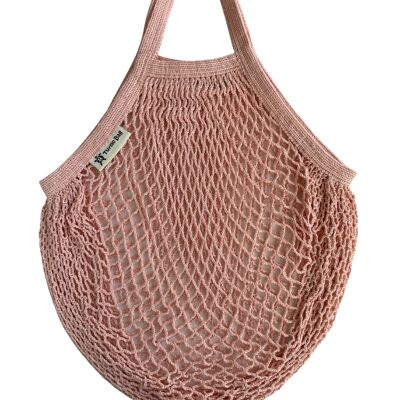 Short handled string bag - Blush
