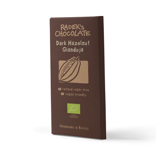 Dark Hazelnut Chocolate Gianduja Bar