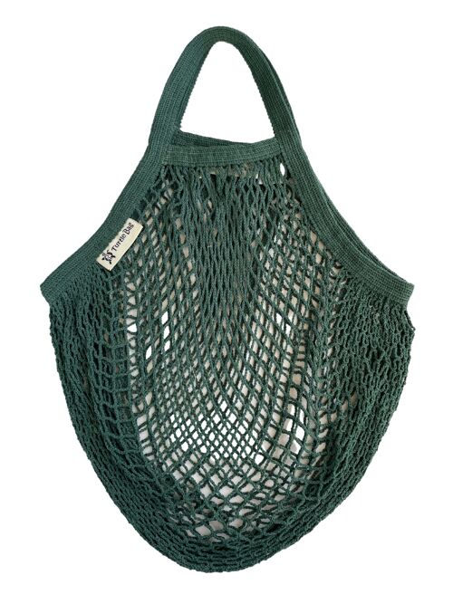 Short handled string bag - Bottle Green