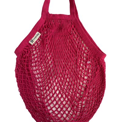 String-Tasche mit kurzem Griff - Pink