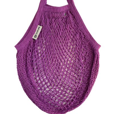 Short handled string bag - Purple