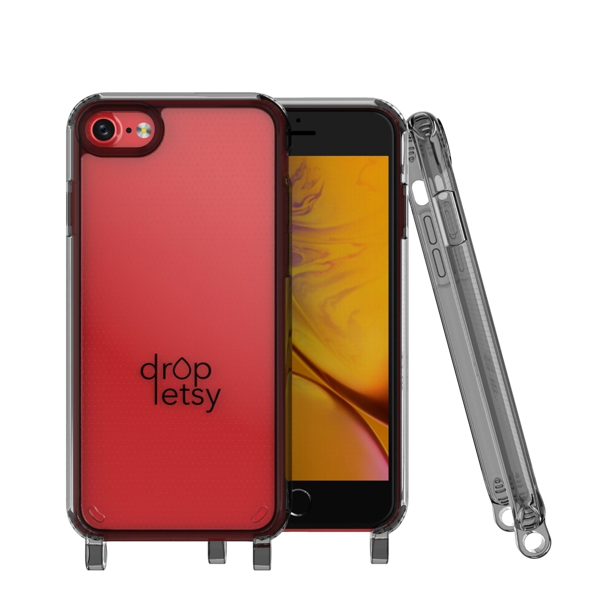 Custodia per cellulare serie iPhone 7/8 & SE(2020) GRIGIA trasparente