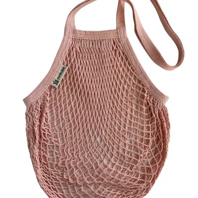 Long Handled string bag - Blush
