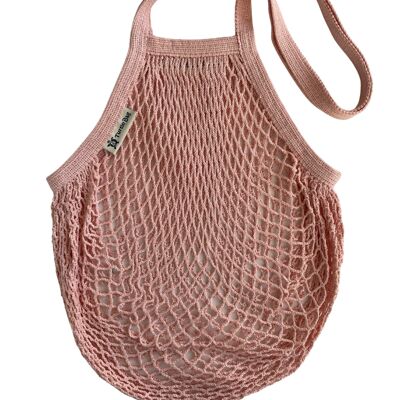 Long Handled string bag - Blush