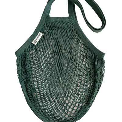 Long Handled string bag - Bottle Green