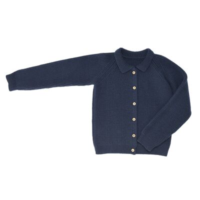 Giacca Léonore in maglia blu navy