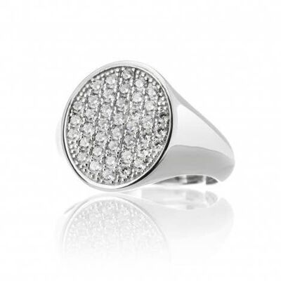 Pav \ u00e9 Stardust Ovaler Ring