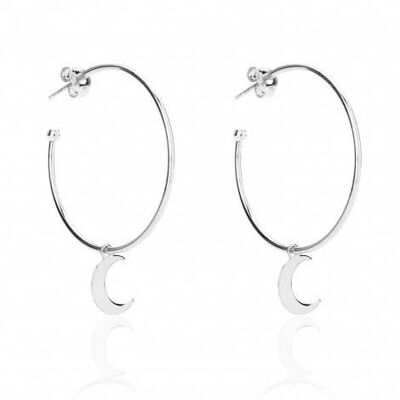 Boucles d'Oreilles Fantaisie Lune