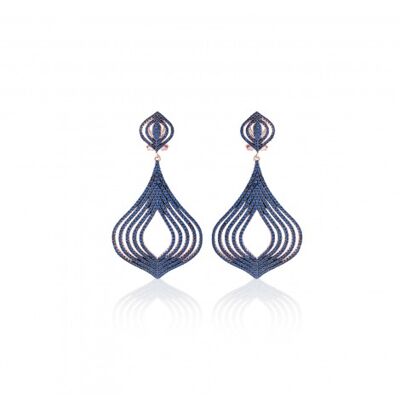 Luxury Midnight Blue Earrings