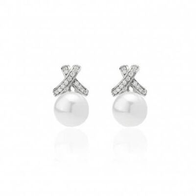 Boucles d'oreilles Milady petites perles