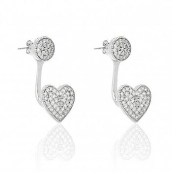 Boucles d'oreilles coeur Stardust