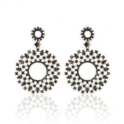 Boucles d'Oreilles Vanité Noires