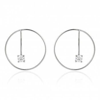 Boucle d'oreille ronde Andy