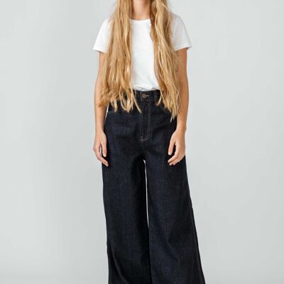 SKATER WOMEN TROUSERS-RINSE DENIM