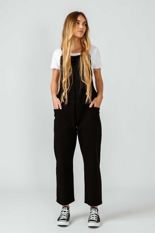 Dungarees women trousers-black