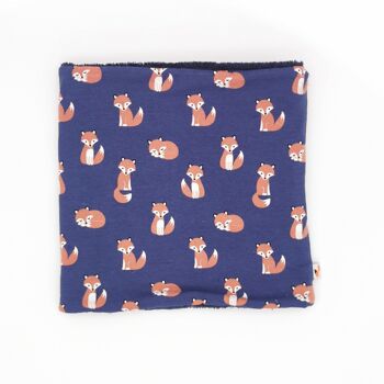 Snood enfant motif Renard 3-6 ans 3