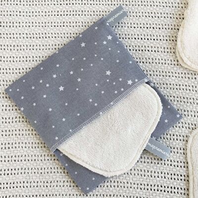 Organic washable wipes storage pouch