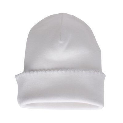 Gray organic cotton baby hat
