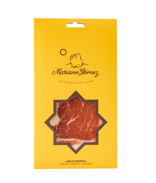 Jamón Serrano Reserva loncheado, caja con 20 sobres de 100 g