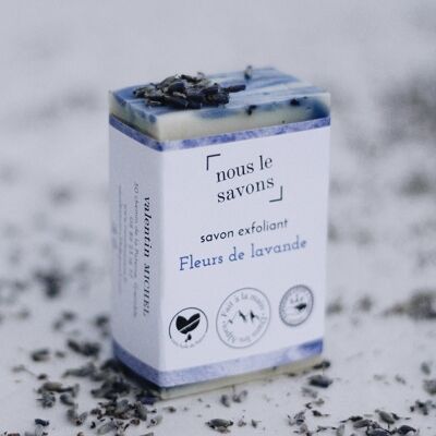 Savon exfoliant Fleurs de lavande