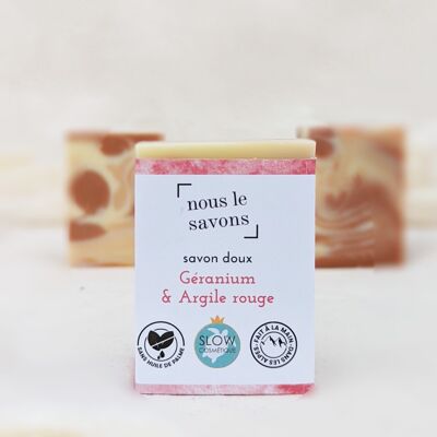 Gentle Geranium & Red Clay Soap