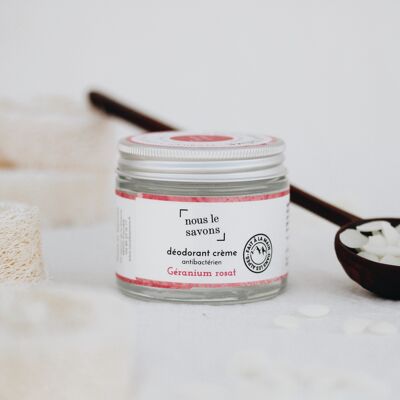 Organic natural deodorant with Geranium Rosat - 75g