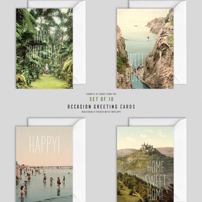 Set of 10 Occasion Greeting Cards