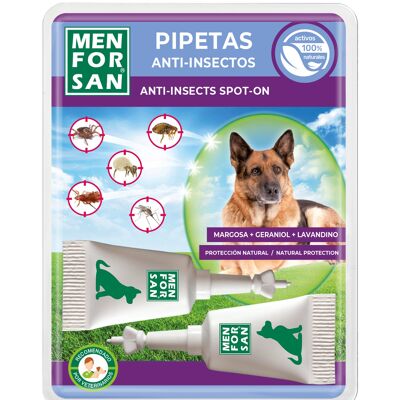 PIPETTE ANTI-INSECTES 3 CHIENS ACTIFS 40ud (2 boîtes de présentation)