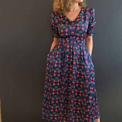 Sirens London Sadie Navy bird dress