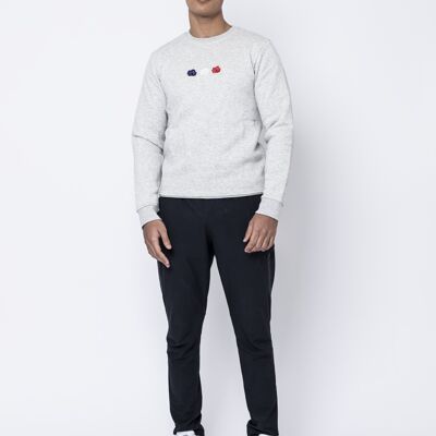 Crewneck - Triple Rose Grey