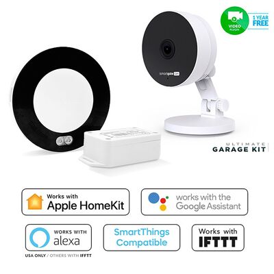 Garage Opener Ultimate Pro Wi-Fi Devices: Control and monitor up to 3 garages remotely. Compatible with Apple HomeKit (Siri), Google Assistant, Amazon Echo (Alexa) and iFTTT
