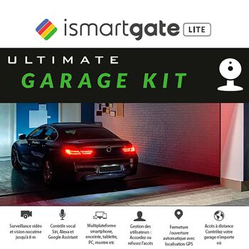 Ouvre-porte de garage connecté Ultimate Lite :  périphériques Wi-Fi : contrôler et surveiller votre garage à distance. Compatible avec Apple HomeKit (Siri), Google Assistant, Amazon Echo (Alexa) et iFTTT 1