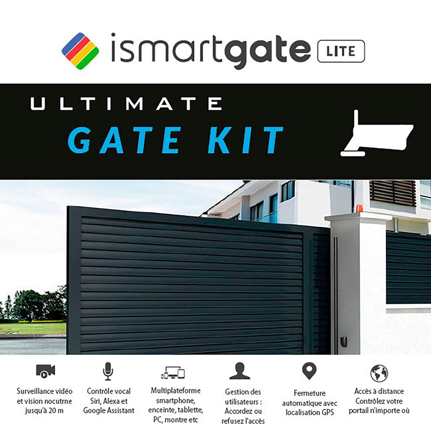 Buy wholesale Ultimate Lite Connected Gate Opener: Wi-Fi Devices: Control  and monitor your gate remotely. Compatible with Apple HomeKit (Siri),  Google Assistant,  Echo (Alexa) and iFTTT