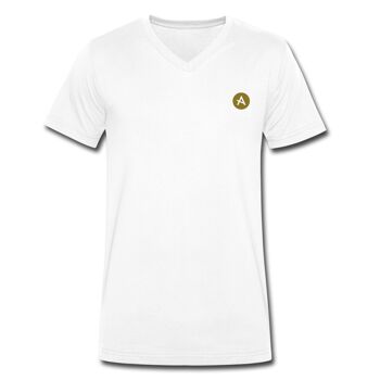 T-Shirt Col V Bio - Blanc 3