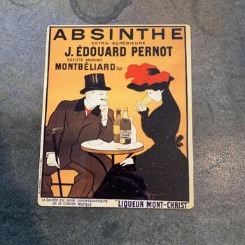 Absinthe J. Edouard Pernot Leonetto Cappiello - Plaque Métallique 8x10inch 1