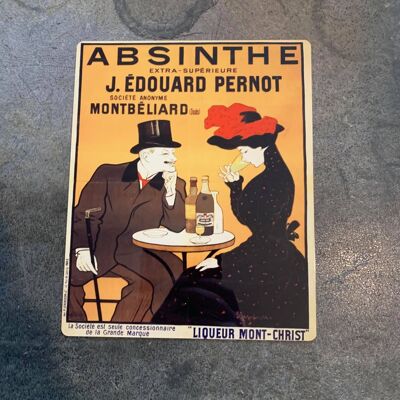 Absinth J. Edouard Pernot Leonetto Cappiello – Metallschild 27,9 x 40,6 cm
