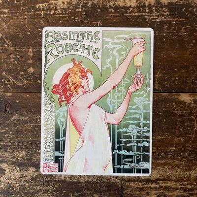 Absinth Robette Green Fairy - Metallschild 6x8inch