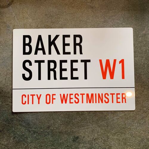 Bakers Street London Street Sign - Metal Sign 6x8inch